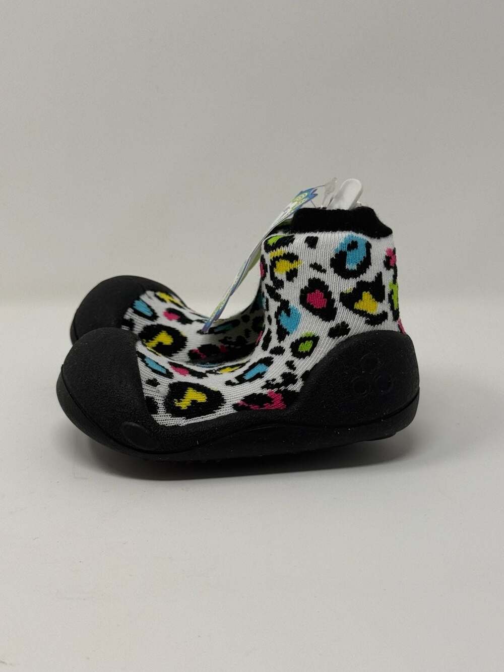 Attipas Baby First Walker Shoes in Leopard Black, Size Large (18-24 Months)